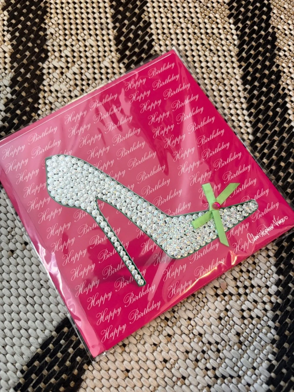 🆕Papyrus Gemmed High Heel Birthday Greeting Card
